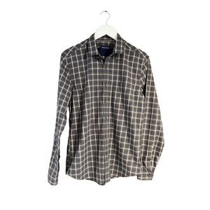 Indigo Nation plaid button down shirt - L